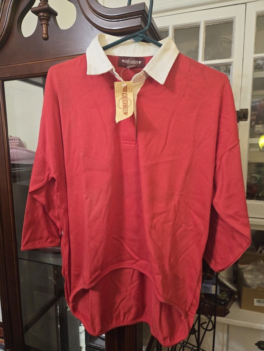 Vintage Checkmate Collard Women's Shirt Size Medium - New With Tags!